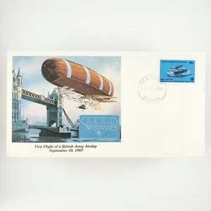 British Army Airship Flight Stamp 1983 First Day Issue Stamped Envelope B575 - Picture 1 of 2