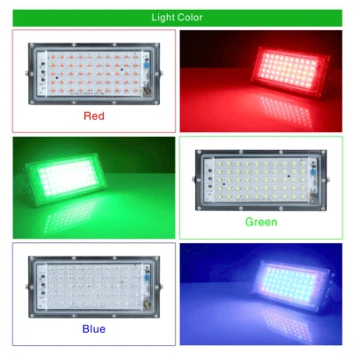 Led Floodlight Outside Light Security Flood Light Garden Decor Lamp 110V/220V  - Image 1 of 4
