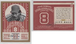 2013 Panini Hometown Heroes City Hall Gold Juan Samuel #CH5