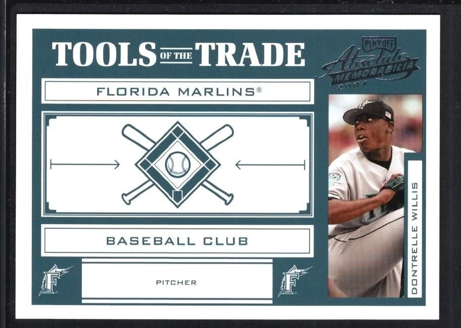 DONTRELLE WILLIS 2004 ABSOLUTE #44 TOOLS OF THE TRADE GREEN MARLINS SP #140/150 - Image 1 of 1