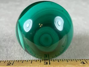 Sfera di cristallo di malachite verde - 159 grammi - Foto 1 di 12