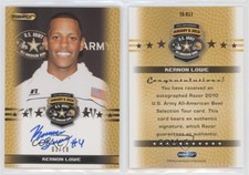 2010 Razor US Army All-American Bowl Selection Tour Gold /10 Keanon Lowe Auto