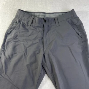 Under Armour Golf Pants 32 x 32 (Act 31x31) Men Gray Chino Stretch Loose - Picture 1 of 12
