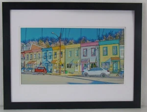 North Avenue Color Sketch Photographic Print, Matted and Framed - Picture 1 of 1