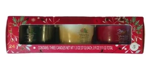 Yankee Candle 3 Mini Candles Holiday Set of 3 x 1.3oz. - NEW - FAST SHIP - Picture 1 of 4