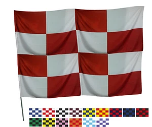 Bandierone a scacchi colori vari con asta - Foto 1 di 1