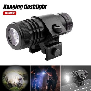 11/20mm Rail Mount  LED Pistol Light Flashlight Hunting Rifle Torch
