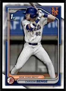 2024 Bowman Draft Paper Carson Benge New York Mets #BD-28 lotto di 5 carte - Foto 1 di 2