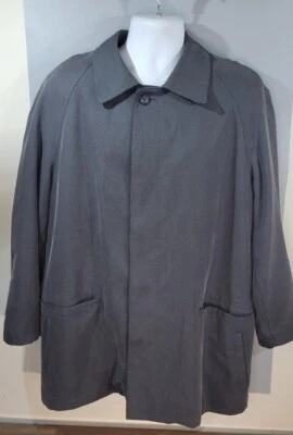 Gabardina corta Sanyo New York para hombre talla pequeña forro de mezcla de lana extraíble  Foto 1 de 4