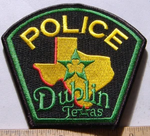 DUBLIN POLICE TEXAS FABRIC PATCH - Picture 1 of 1