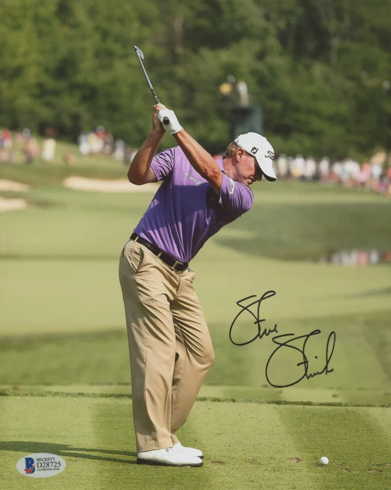 Foto firmada por Steve Stricker de 8x10 (Beckett) Foto 1 de 1