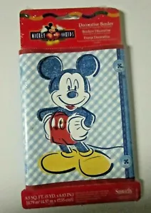 Sunworthy Disney Mickey Mouse Decorative Pre-Pasted Border Wallpaper 5 yards - Picture 1 of 5
