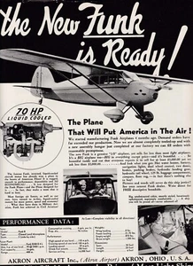 1940 Funk Aircraft ad 8/14/2024m - Picture 1 of 1