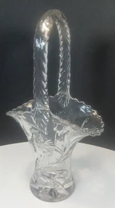 Vintage Duncan & Miller Clear Bride's Floral Basket - Picture 1 of 6