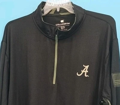 Sudadera para hombre University Of Alabama Crimson Tide negra 1/4 cremallera talla XXL  Foto 1 de 4