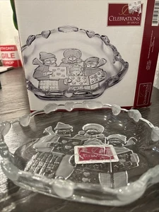 Celebrations by MIKASA Carolers Collection Frosted Snack Süßigkeiten Süßigkeiten Schale Japan - Bild 1 von 7