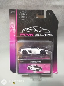 Jada Toys Rosa Slips Audi R8 Spyder Blanco 1:64 Caja Coleccionistas - Imagen 1 de 8