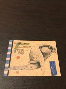 UNPOSTED ART 4 X 6 POSTCARD - HORUS AND FEATHER - NICK BANTOCK - Picture 1 of 2