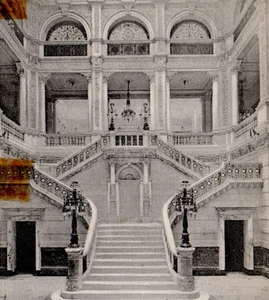 Marble Court Metropolitan Life Insurance Building Rotograph Germany Postcard - Picture 1 of 3