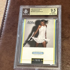 POP 1 Maria Sharapova BGS 9.5 Gem Mint 2005 Ace Authentic Sharapova Rookie Card - Picture 1 of 2