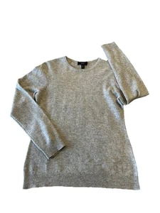 Cashmere Charter Club Sweater Womens Medium Gray Knit Long Sleeve Quiet Luxury - Picture 1 of 8