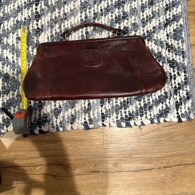 Bandolera/Bolso de Hombro Oroton Marrón Castaño Cuero Genuino - De Colección Foto 1 de 4