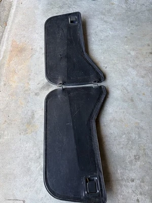 Jeep YJ CJ7 Bestop black half doors vinyl soft door Wrangler 81-95 - Image 1 of 4