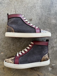 Size 41.5 Men’s - Christian Louboutin Multicolor Suede, Leather And Python - Picture 1 of 10