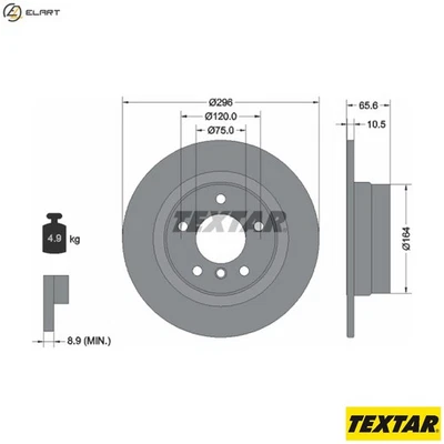 2x BRAKE DISC 92133103 FOR BMW N46 B20 CB 2.0L 4cyl 3 SERIES N46B20CB/B/C 2.0L - Image 1 of 4