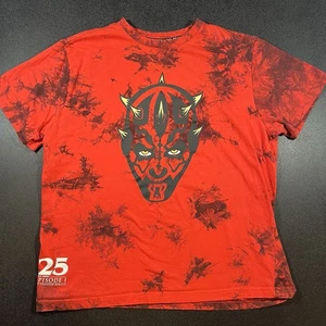 Disney Parks Star Wars 25th Anniversary Darth Maul Batik T-Shirt Größe Large - Bild 1 von 5