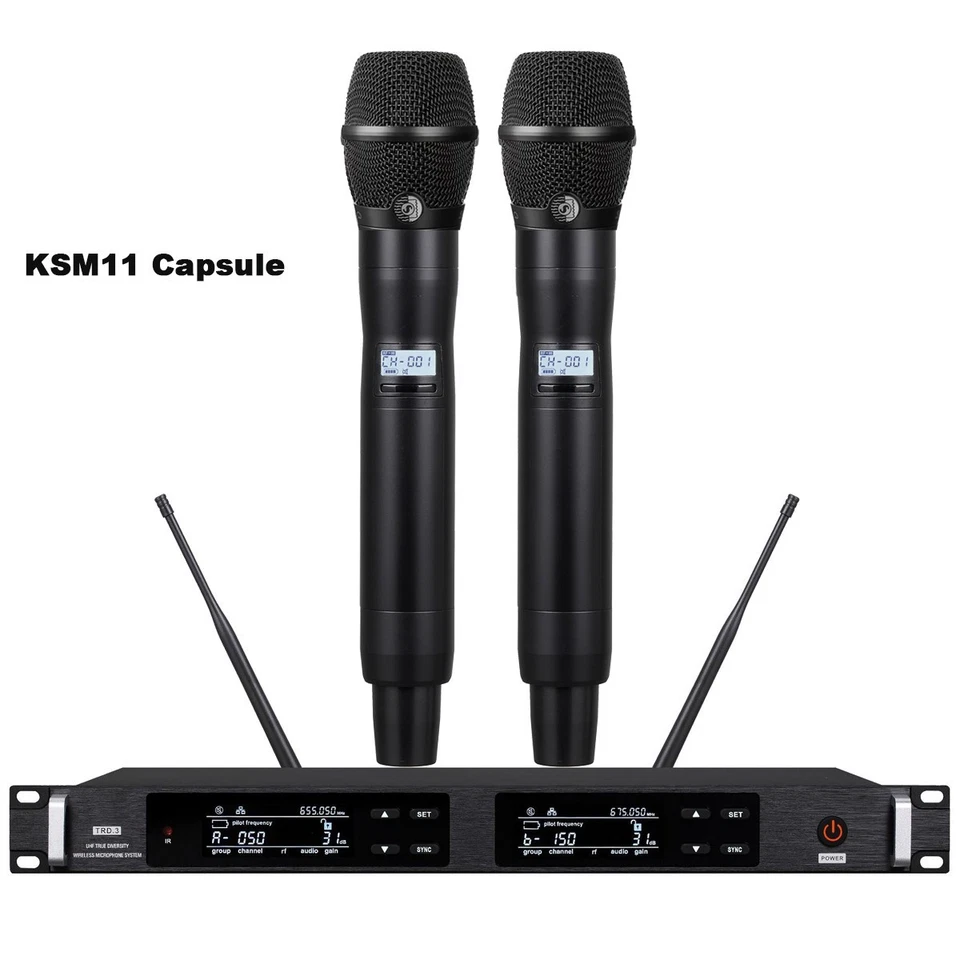 ULXD24D Wireless Microphone System KSM11 Capsule Handheld Dual Channel AD2 - Image 1 of 3