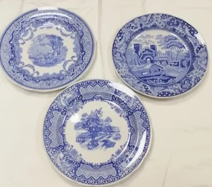 3 x Spode Blue Room Collection Dinner Plates 10.5" Dia, 27cm Dia - Picture 1 of 7