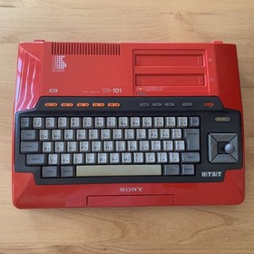 SONY HITBIT HB-101 MSX Home Computer  Red From Japan