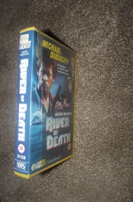 RIVER OF DEATH 1989 EX Rental vhs Michae Dudikoff Donald Pleasence Robert Vaugn - Image 1 of 4
