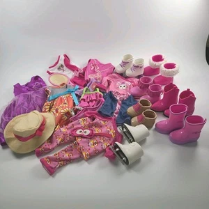 "Ropa y zapatos para muñecas de 18"" - se adapta a American Girl, nuestra generación y otros lote de 28" - Imagen 1 de 10