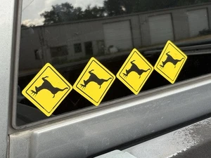 Deer Crossing Aufkleber (mit Ihrem Fahrzeug getroffen) - Bild 1 von 3