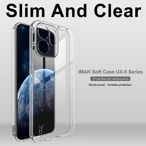IMAK For OPPO Reno14 F 5G, Luxury Soft Clear Transparent TPU Slim Case Cover - Picture 1 of 6