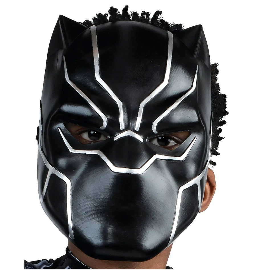 Black Panther Marvel Avengers Movie Superhero Child Boys Costume Mask - Image 1 of 1