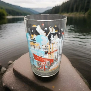 1996 McDonald's Walt Disney World 25th Anniversary Glasses Beaty and The Beast - Picture 1 of 10