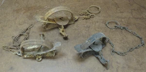 3 victor Small Jump #1 or 0's Animal traps Strong Usable Cabin Decor Vintage - Picture 1 of 7