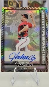 John Smoltz 2025 Hoja Nación de Béisbol Máquina de Ponche Plateada Prismática Auto/8 - Imagen 1 de 8
