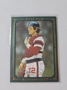 2008 Upper Deck Masterpieces #97 Carlton Fisk Framed Dark Green #/75 - Picture 1 of 2