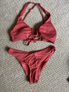 Berlook bikini donna rosso bruciato testurizzato piccolo - Foto 1 di 2