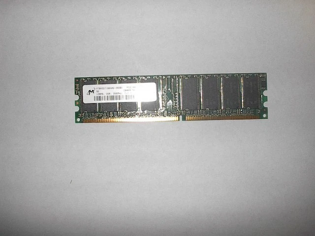 Two Pieces of Micron 128MB PC2100 DDR Memory CL2.5   - Image 1 of 1
