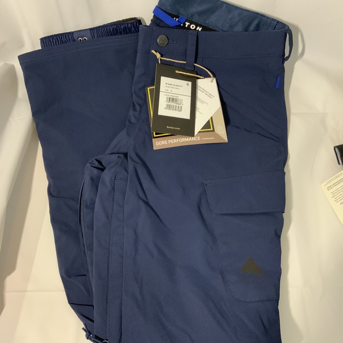 値下げ BURTON winter sports pants XS Burton Blue Size XS Winter Sports Snow Pants & Bibs for sale