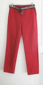 Polo Ralph Lauren Boys Stretch Cotton Belted Chino Pants Camden Red Sz 20 - NWT - Picture 1 of 1
