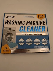 Washing Machine Cleaner Descaler 24 Pack - Deep Cleaning Tablets For HE Front - Picture 1 of 3