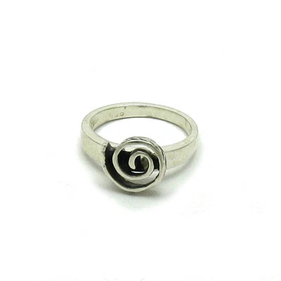 Genuine Sterling Silver Ring Stamped Solid 925 Spiral Perfect Quality Handmade - Image 1 of 4