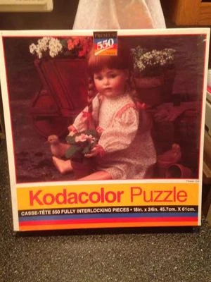 1994 Rose Art Kodacolor Flower Girl Baby Doll Premium Jigsaw Puzzle 18x24 Sealed - Image 1 of 4