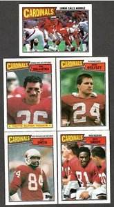 5 St Louis Cardinals 1987 Topps Football Cards # 328 , 332 , 333 , 334 & # 335 - Picture 1 of 1